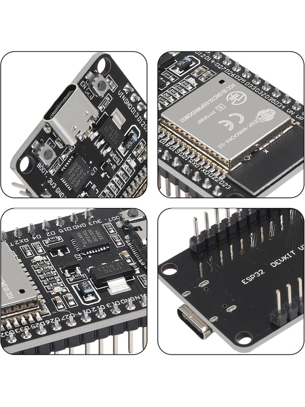 3PCS ESP32 Breakout Board GPIO 1 into 2 Compatible with 30 Pins ESP32S ESP32 Development Board 2.4 GHz Dual Core WLAN WiFi + Bluetooth 2-in-1 Microcontroller ESP-WROOM-32 Chip for Arduino