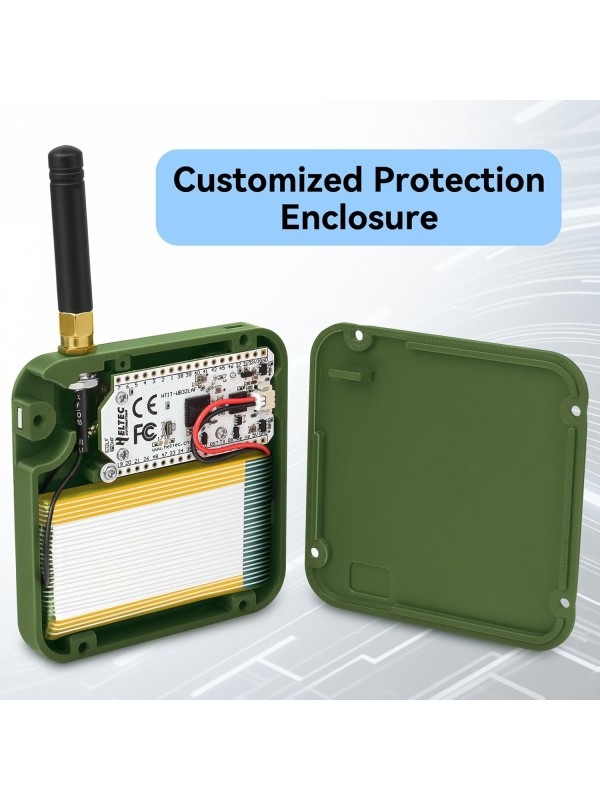 2 Pack ESP32 LoRa V3 Development Board with 915MHz Antennas + 3000mAh Battery + Meshtastic Case, ESP32-S3 SX1262 Integrated WiFi Bluetooth OLED Display for Arduino LoRaWAN IOT (N32 Version, Green)