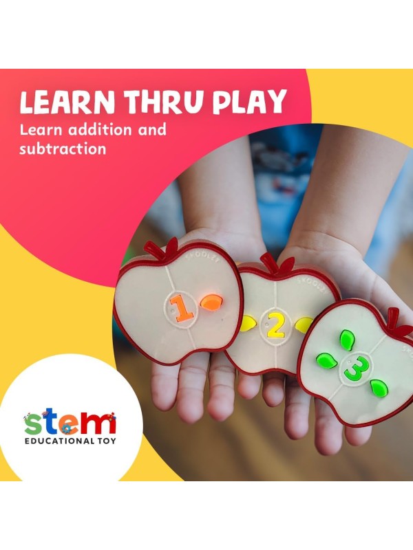 Skoolzy 44 Pc Counting Coins & Learning Set – Montessori Math Development Kit for 18 Months+