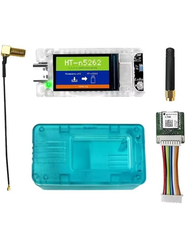 Heltec Mesh Node T114 V2 Meshtastic Tracker Nordic nRF52480 SX1262 LoRa LoRaWAN 915MHz Positioning 1.14-inch Display Development Kit Solar Panel Power Supply with BLE WiFi (T114 with Screen GNSS Case)