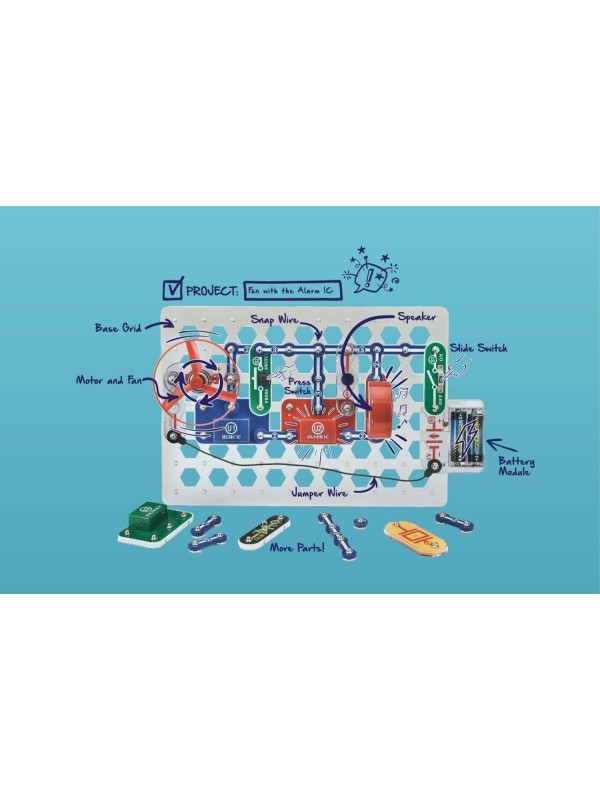 Snap Circuits Classic SC-300 Electronics Exploration Kit | Over 300 Projects | Full Color Manual Parts | STEM Educational Toy for Kids 8+ 2.3 x 13.6 x 19.3 inches