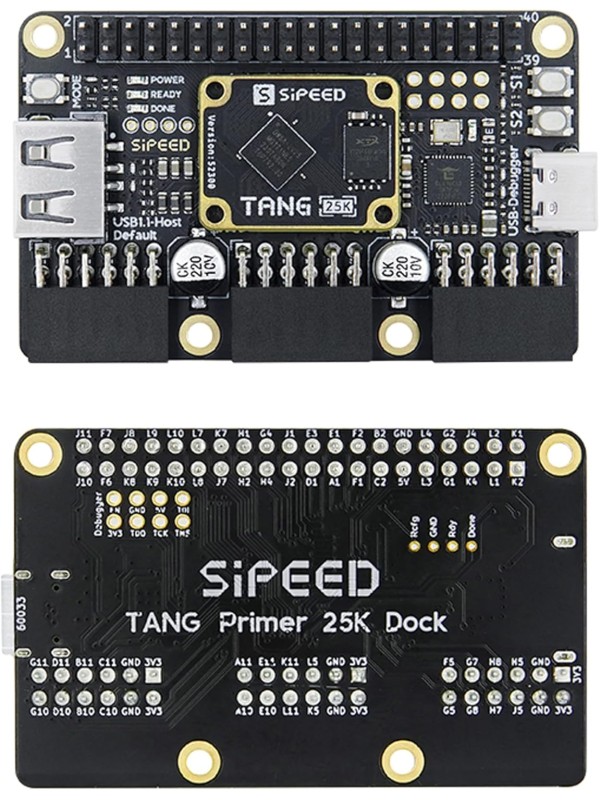 Sipeed Tang Primer 25K GW5A FPGA Development Board, 64Mbits Linux RISCV Single Board Computer, with MIPI 2.5Gbps Ethernet PMOD Port for FPGA Education, Support SDRAM HDMI Camera Module (PMOD Bundle)