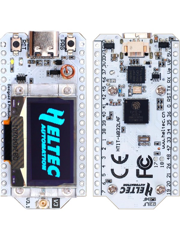 ESP32 LoRa V3 SX1262 Development Board with 0.96 inch OLED Display 240MHz CP2102 863-928 MHz Antenna for Ar duino Meshtastic LoRawan IOT (Upgraded Antenna)