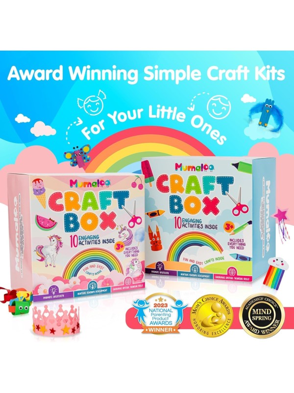 Craft Box for Kids - 10 Creative Arts and Crafts f...