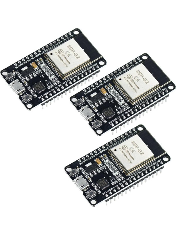 3Pack ESP32 ESP-32S Development Board USB-C WiFi Bluetooth Dual Core Microcontroller for Arduino IDE, Support AP/STA/AP+STA, CP2102 Chip ESP-WROOM-32