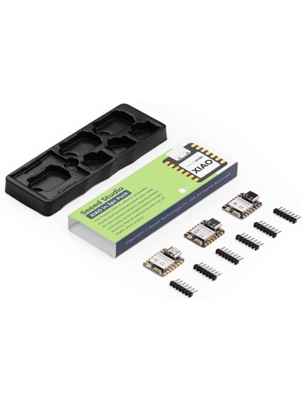 Seeed Studio XIAO ESP32 S3 Sense - 2.4GHz Wi-Fi, BLE 5.0, OV2640 Camera Sensor, Digital Microphone, 8MB PSRAM, 8MB Flash, Battery Charge Supported, Rich Interface, IoT, Embedded ML …