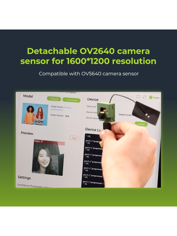 Seeed Studio XIAO ESP32 S3 Sense - 2.4GHz Wi-Fi, BLE 5.0, OV2640 Camera Sensor, Digital Microphone, 8MB PSRAM, 8MB Flash, Battery Charge Supported, Rich Interface, IoT, Embedded ML …