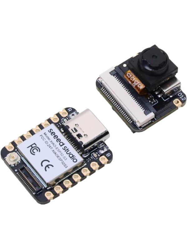Seeed Studio XIAO ESP32 S3 Sense - 2.4GHz Wi-Fi, BLE 5.0, OV2640 Camera Sensor, Digital Microphone, 8MB PSRAM, 8MB Flash, Battery Charge Supported, Rich Interface, IoT, Embedded ML …